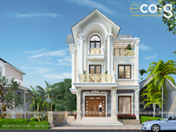 biệt thự tân cổ điển 3 tầng đơn giản